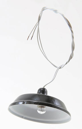 Dollhouse Miniature Utility Lamp, Black